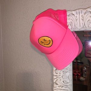 smiley trucker hat